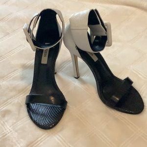 Guess. Black and white heels. Size 5.5